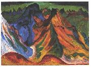 Ernst Ludwig Kirchner The mountain oil on canvas